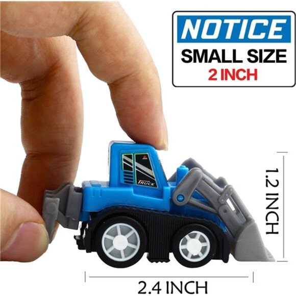 Toys Pull Back Vehicles, 12 Pack Mini Assorted Construction Vehicles - Picture 2 of 8